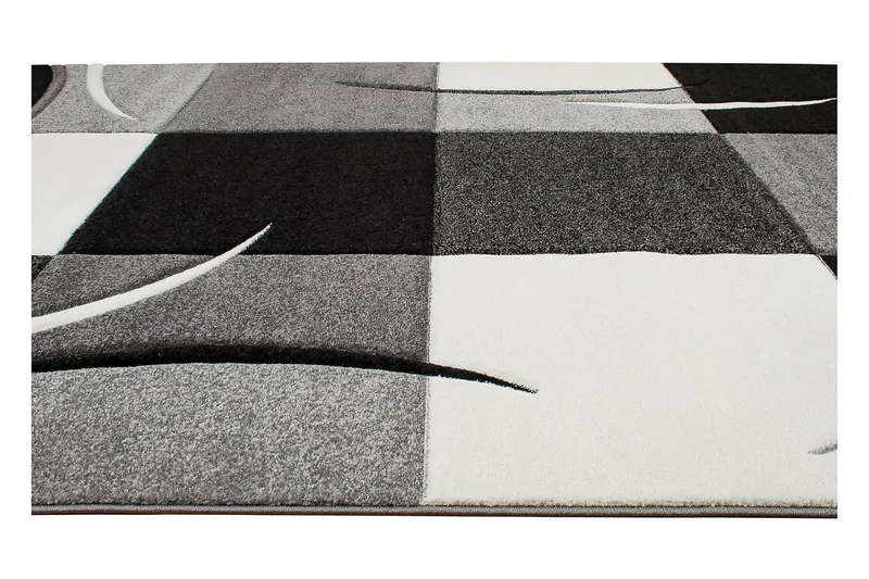 London Patch Friezematta 200x290 - Svart - Textilier & mattor - Mattor - Modern matta - Friezemattor