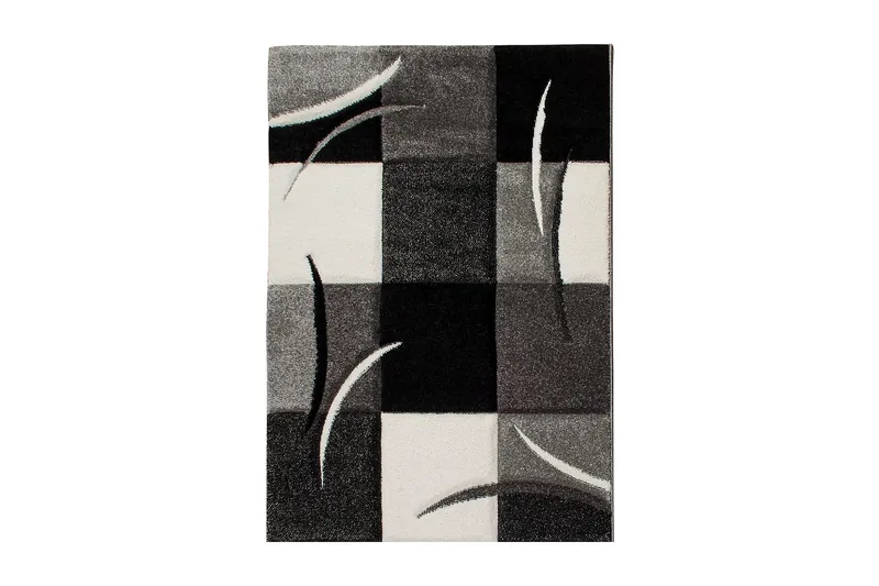 London Patch Friezematta 200x290 - Svart - Textilier & mattor - Mattor - Modern matta - Friezemattor