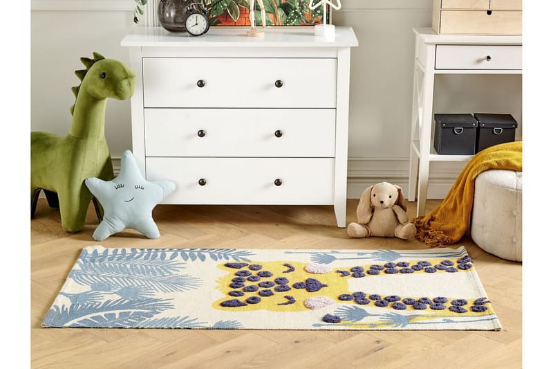 Luas Bomullsmatta 80x150 cm - Beige - Textilier & mattor - Mattor - Modern matta - Bomullsmattor