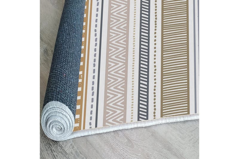 Idaburn Bomullsmatta 100x300 cm Rektangulär - Vit - Textilier & mattor - Mattor - Modern matta - Bomullsmattor