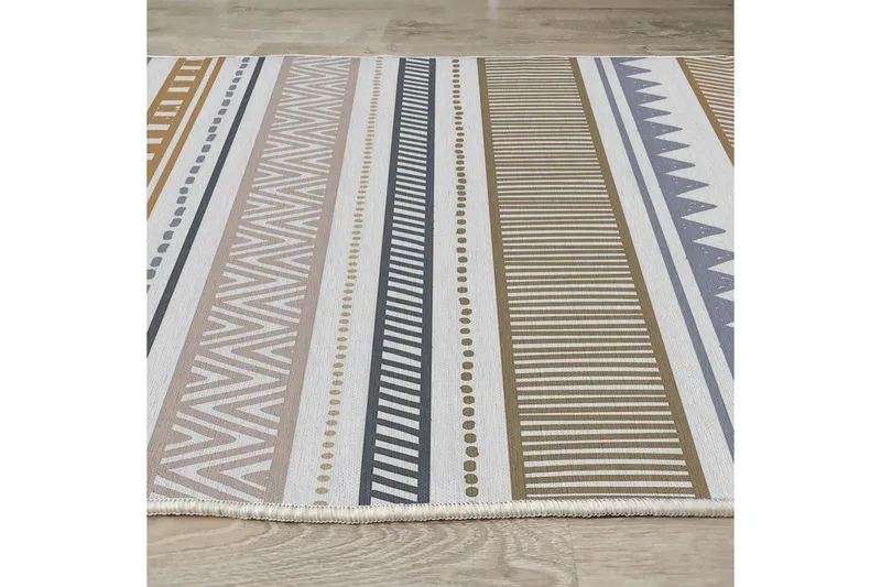 Idaburn Bomullsmatta 100x300 cm Rektangulär - Vit - Textilier & mattor - Mattor - Modern matta - Bomullsmattor