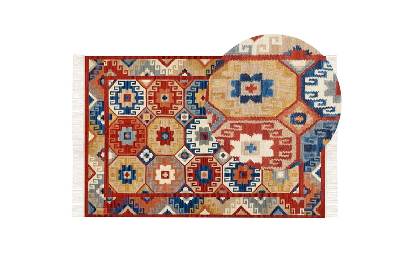 Lusarat Ullmatta 200x300 cm - Röd - Textilier & mattor - Mattor - Modern matta - Ullmattor