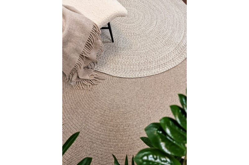 Lya Ullmatta Ø160 cm Rund - Beige - Textilier & mattor - Mattor - Modern matta - Ullmattor