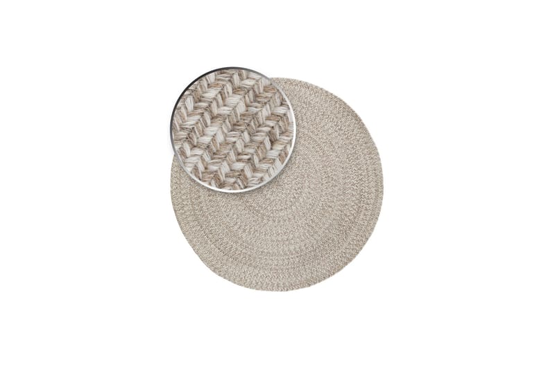 Lya Ullmatta Ø200 cm Rund - Beige - Textilier & mattor - Mattor - Modern matta - Ullmattor