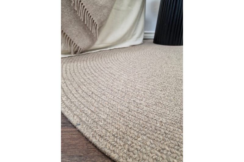 Lya Ullmatta Ø300 cm Rund - Linnen - Textilier & mattor - Mattor - Modern matta - Ullmattor