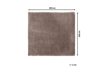 Lyme Matta Lång Lugg 200x200 cm - Ljusbrun - Textilier & mattor - Mattor - Modern matta - Ryamattor