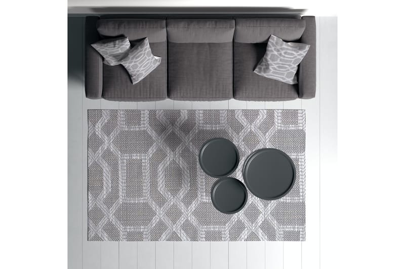 Magma Bomullsmatta 140x220 cm Rektangulär - Grå - Textilier & mattor - Mattor - Modern matta - Bomullsmattor