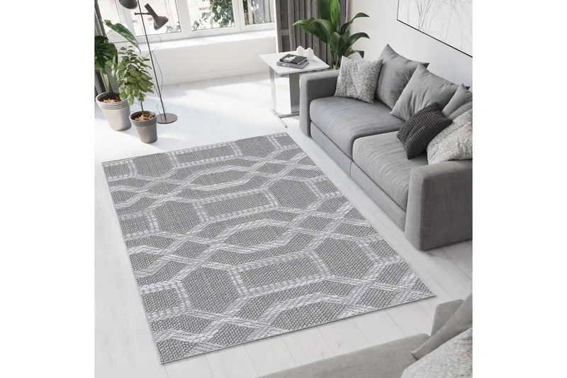 Magma Bomullsmatta 160x230 cm Rektangulär, Grå