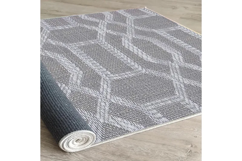 Magma Bomullsmatta 80x150 cm Rektangulär - Grå - Textilier & mattor - Mattor - Modern matta - Bomullsmattor