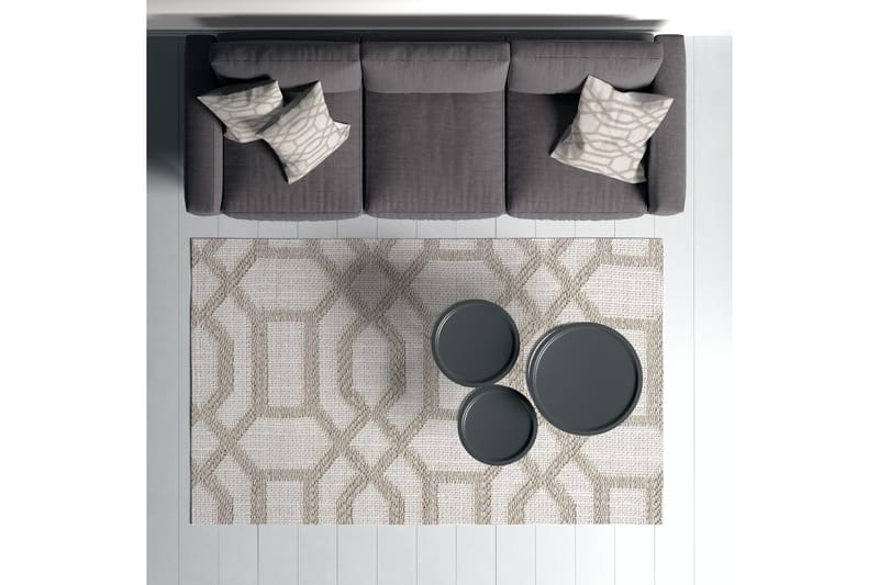 Maltina Bomullsmatta 100x300 cm Rektangulär - Grå - Textilier & mattor - Mattor - Modern matta - Bomullsmattor