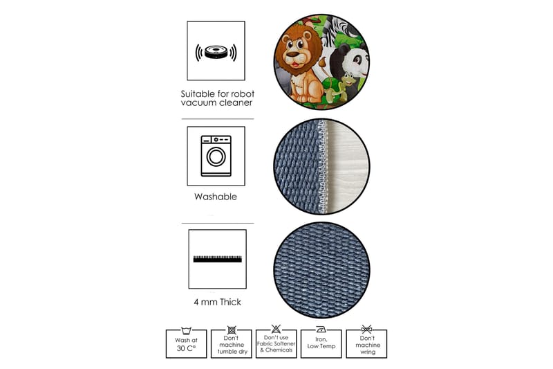 Maltina Bomullsmatta 120x180 cm Rektangulär - Grå - Textilier & mattor - Mattor - Modern matta - Bomullsmattor