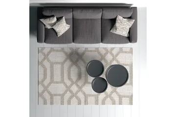 Maltina Bomullsmatta 80x120 cm Rektangulär - Grå - Textilier & mattor - Mattor - Modern matta - Bomullsmattor