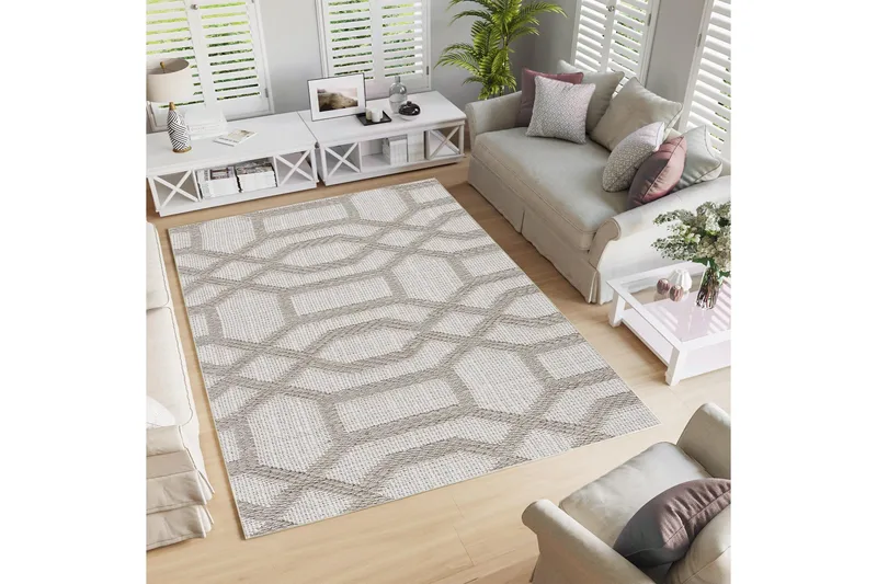 Maltina Bomullsmatta 80x200 cm Rektangulär - Grå - Textilier & mattor - Mattor - Modern matta - Bomullsmattor