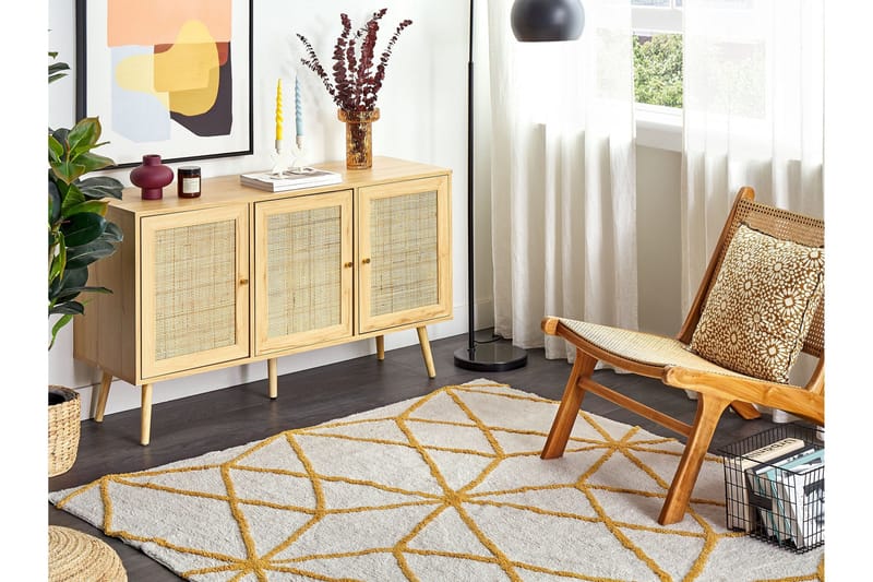 Marand Ryamatta 160x230 cm - Svart/Vit - Textilier & mattor - Mattor - Modern matta - Ryamattor