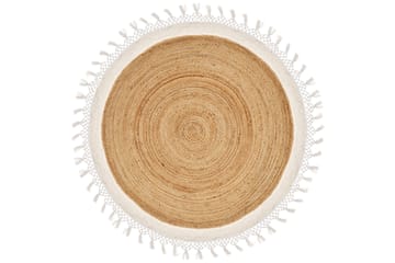 Marts Jutematta 140 cm Rund Beige