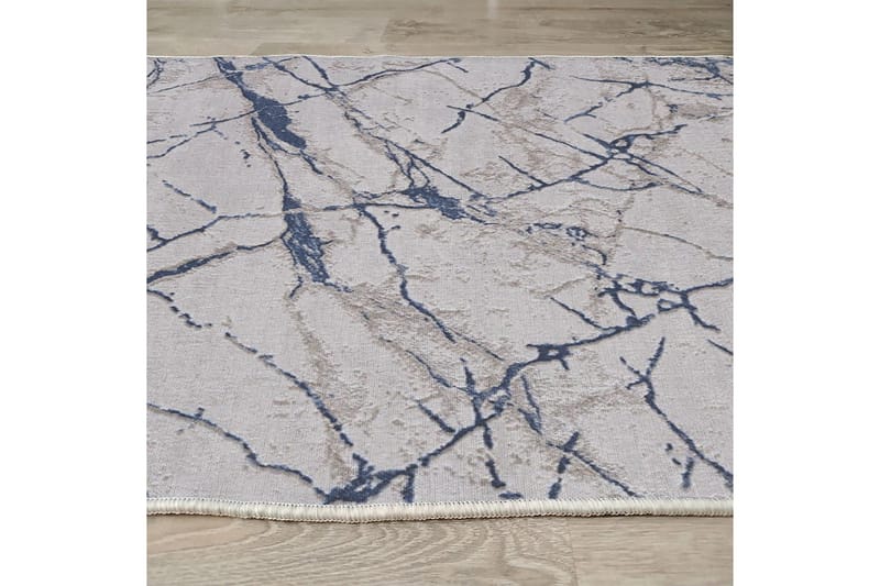 Masahiko Bomullsmatta 100x300 cm Rektangulär - Blå - Textilier & mattor - Mattor - Modern matta - Bomullsmattor