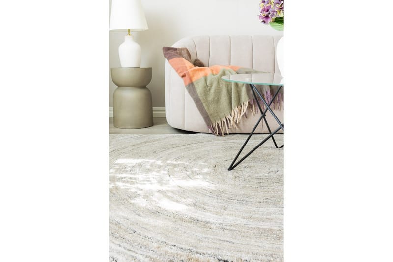 Maskinvävd Matta Bern Circle - 140x200 cm - Textilier & mattor - Mattor - Modern matta - Friezemattor