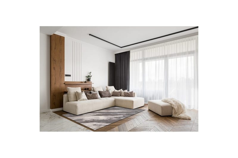 Maskinvävd Matta Bern Concrete - 140x200 cm - Textilier & mattor - Mattor - Modern matta - Friezemattor