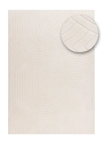 Maskinvävd Matta Cozy Zen 155x230 cm - Natur - Textilier & mattor - Mattor - Modern matta - Friezemattor