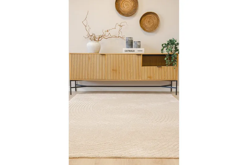 Maskinvävd Matta Genova Harmony - 160x230 cm, Linne - Textilier & mattor - Mattor - Modern matta - Friezemattor