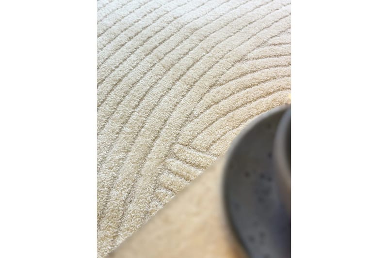 Maskinvävd Matta Genova Harmony - 240x340 cm, Vit - Textilier & mattor - Mattor - Modern matta - Friezemattor