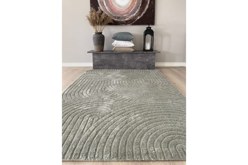 Maskinvävd Matta Genova Zen - 200x290 cm, Grön - Textilier & mattor - Mattor - Modern matta - Friezemattor