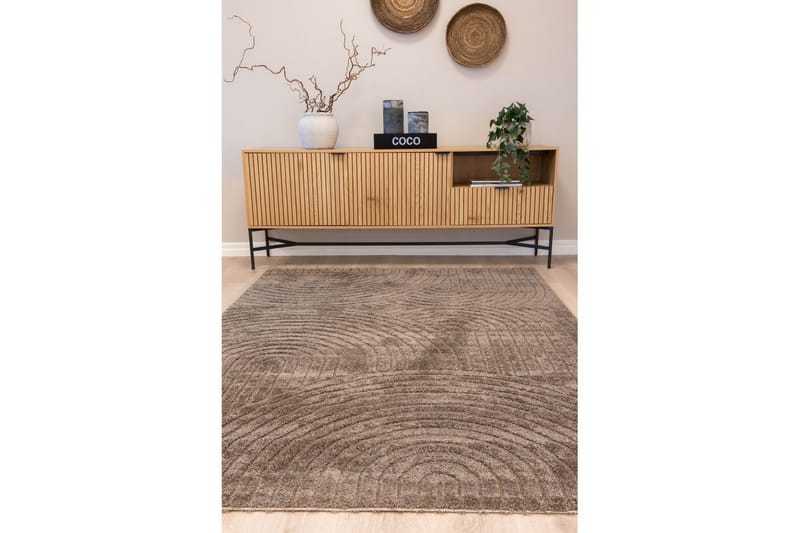 Maskinvävd Matta Genova Zen - 240x340 cm, Mocca - Textilier & mattor - Mattor - Modern matta - Friezemattor