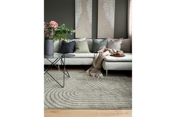 Maskinvävd Matta Genova Zen - 280x380 cm, Grön - Textilier & mattor - Mattor - Modern matta - Friezemattor