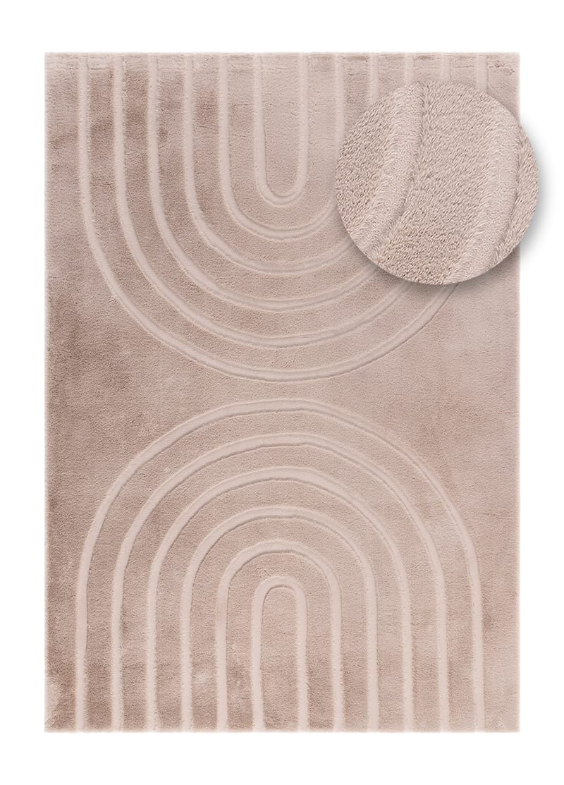 Maskinvävd Matta Heaven Art 200x290 cm - Taupe - Textilier & mattor - Mattor - Modern matta - Friezemattor