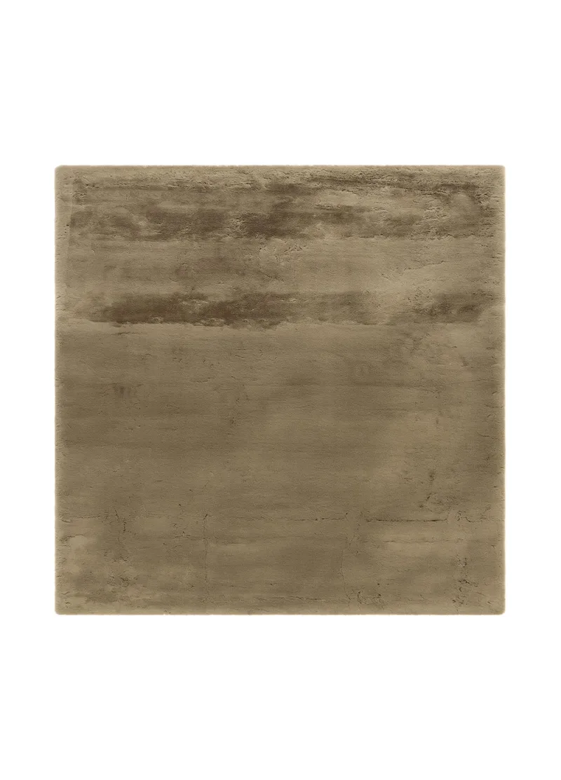 Maskinvävd Matta Heaven Deluxe kvadratisk 200x200 cm, Olivgrön
