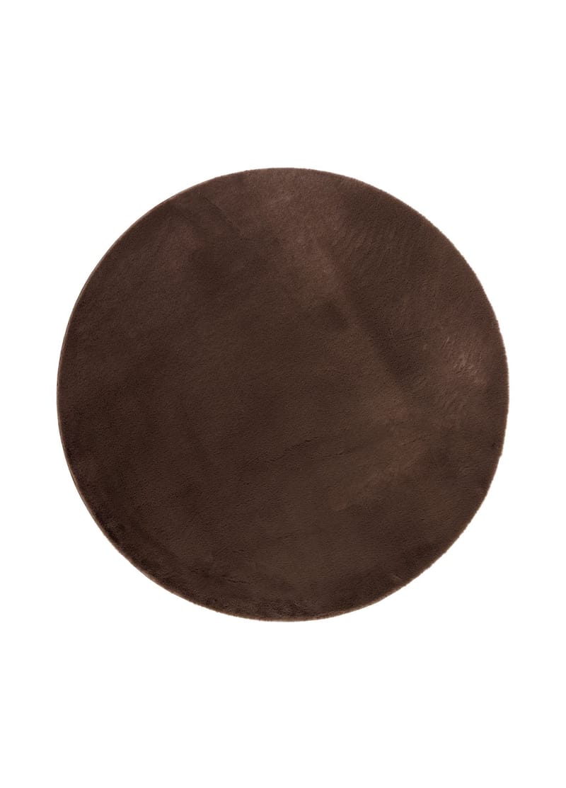 Maskinvävd Matta Heaven Deluxe Rund 160 cm, Choklad