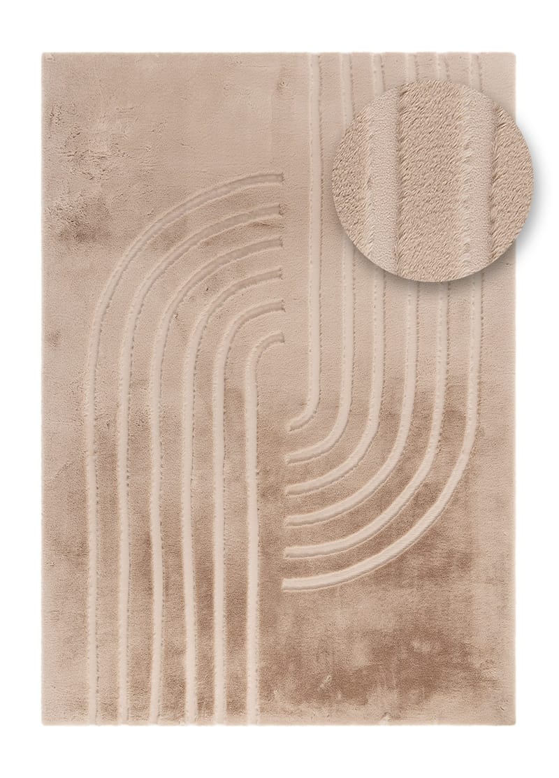 Maskinvävd Matta Heaven Modern 200x290 cm - Taupe - Textilier & mattor - Mattor - Modern matta - Friezemattor