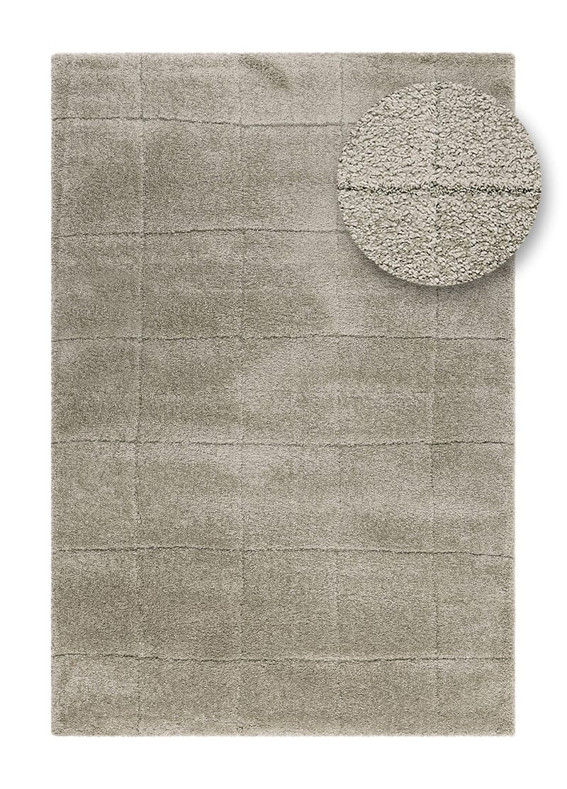 Maskinvävd Matta Montana Square 160x230 cm - Grön - Textilier & mattor - Mattor - Modern matta - Friezemattor