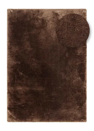 Maskinvävd Matta Novelle 140x200 cm - Mörkbrun - Textilier & mattor - Mattor - Modern matta - Ryamattor