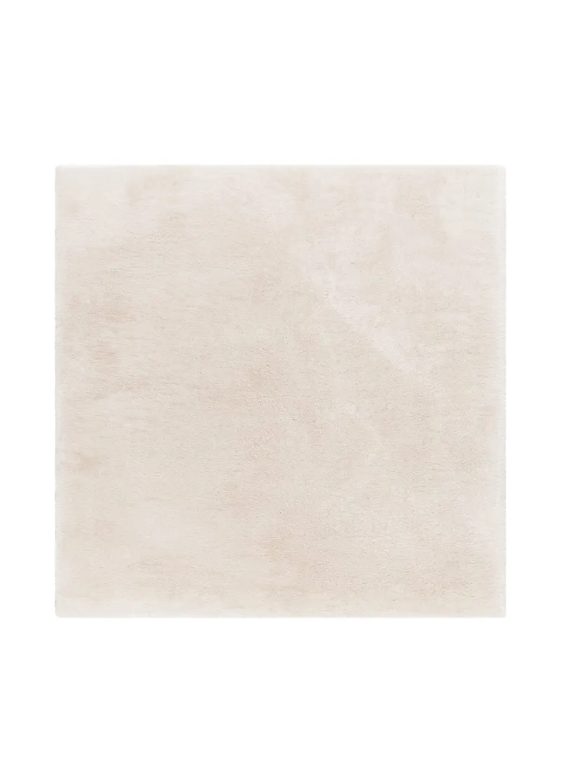 Maskinvävd Matta Novelle Kravdratisk 200x200 cm, Creme