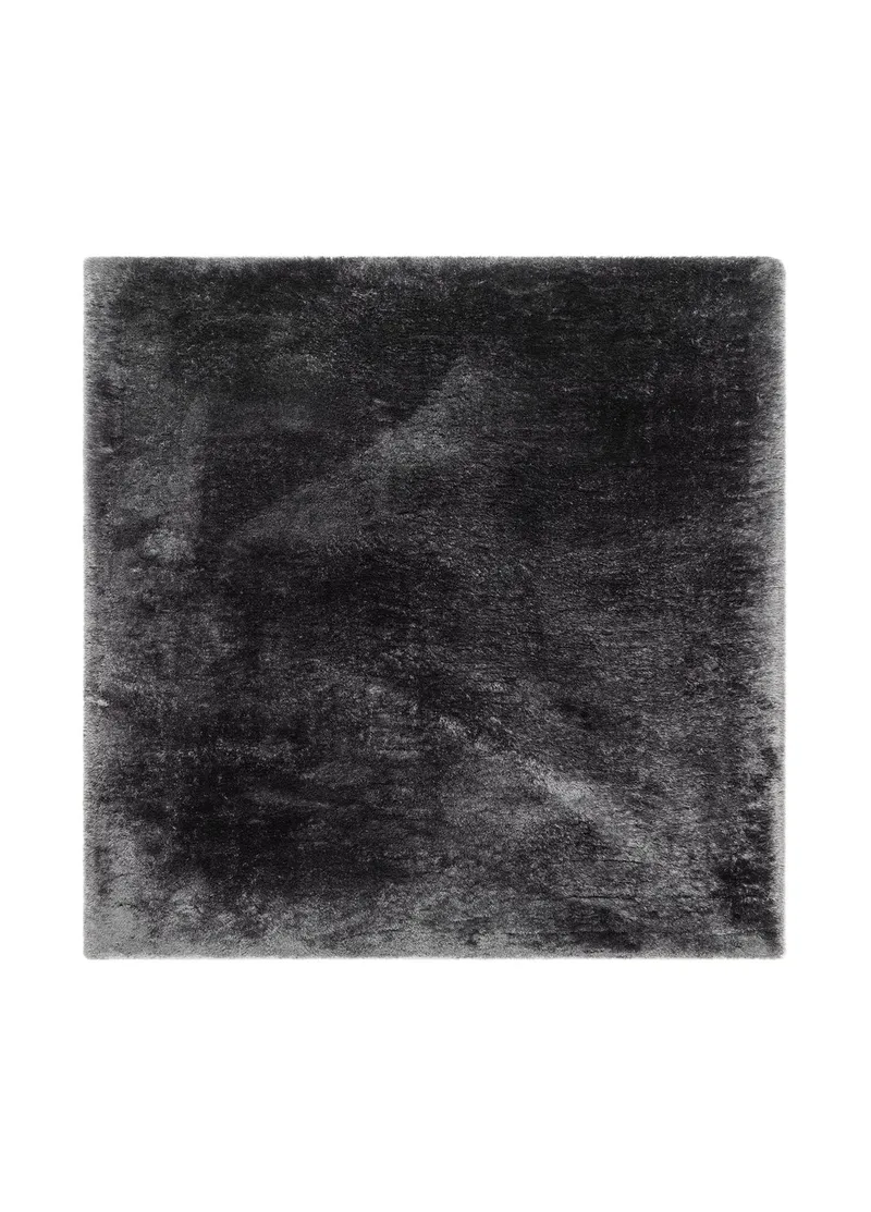 Maskinvävd Matta Novelle Kravdratisk 240x240 cm, Grafit
