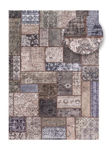 Maskinvävd Matta Tarfaya Patch Rund 200 cm - smaragdgrön - Textilier & mattor - Mattor - Modern matta - Patchwork mattor