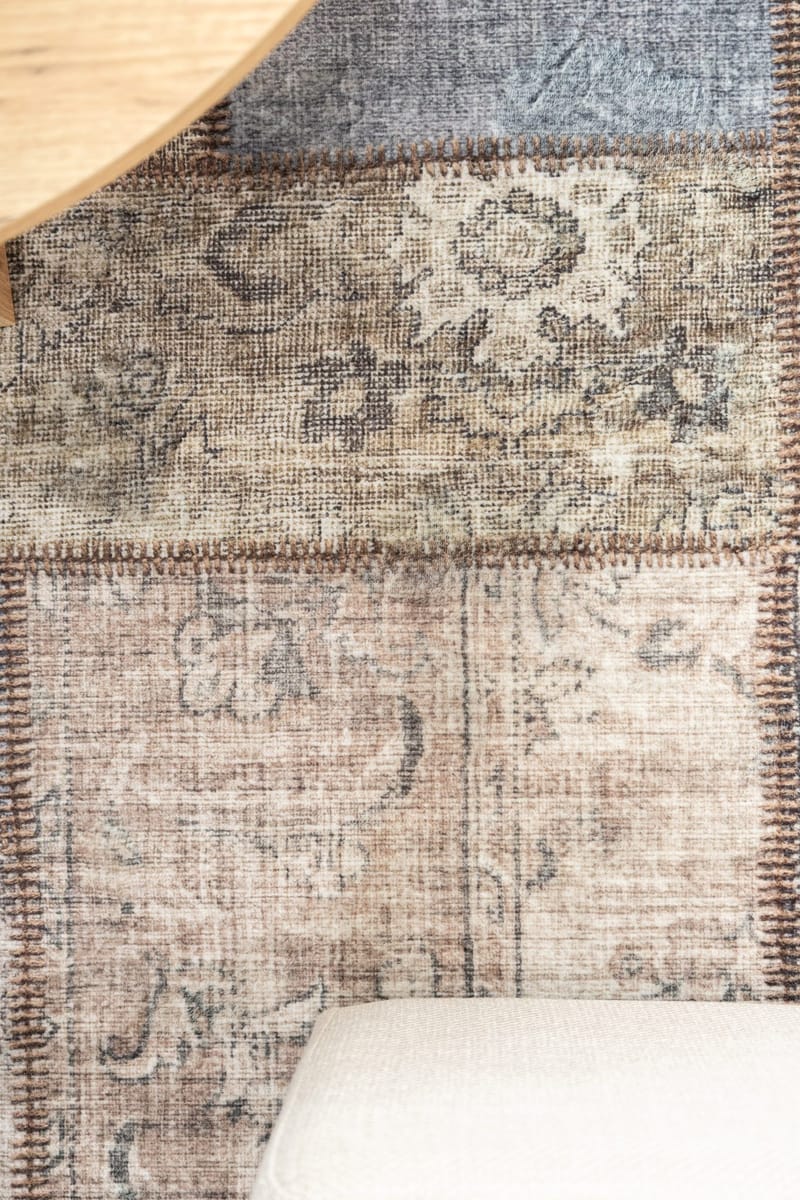 Maskinvävd Matta Tarfaya Patch gång 80x300 cm - Smaragdgrön - Textilier & mattor - Mattor - Modern matta - Gångmattor