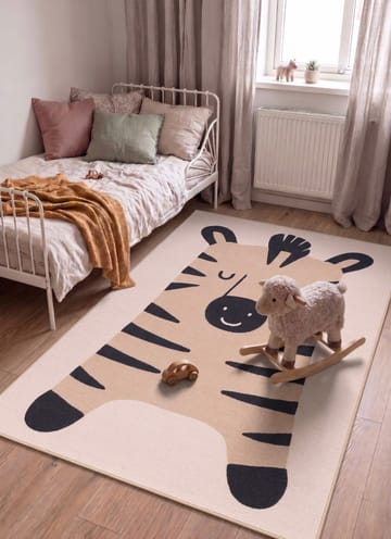 Maskinvävd Matta Play Zebra 140x200 cm - Linne - Textilier & mattor - Mattor - Modern matta - Friezemattor