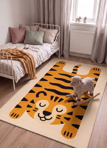 Maskinvävd Matta Play Tiger 120x160 cm - Linne - Textilier & mattor - Mattor - Modern matta - Friezemattor