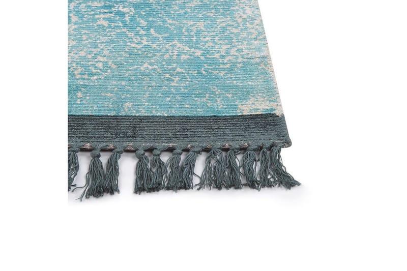 Matta Akarsu - Blå, beige, 140x200 cm - Textilier & mattor - Mattor - Modern matta - Viskosmattor