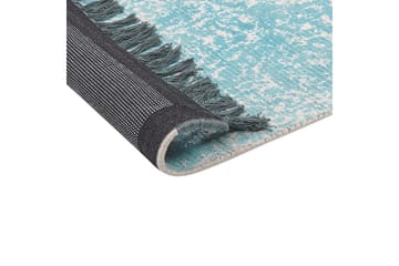 Matta Akarsu - Blå, beige, 80x150 cm - Textilier & mattor - Mattor - Modern matta - Viskosmattor