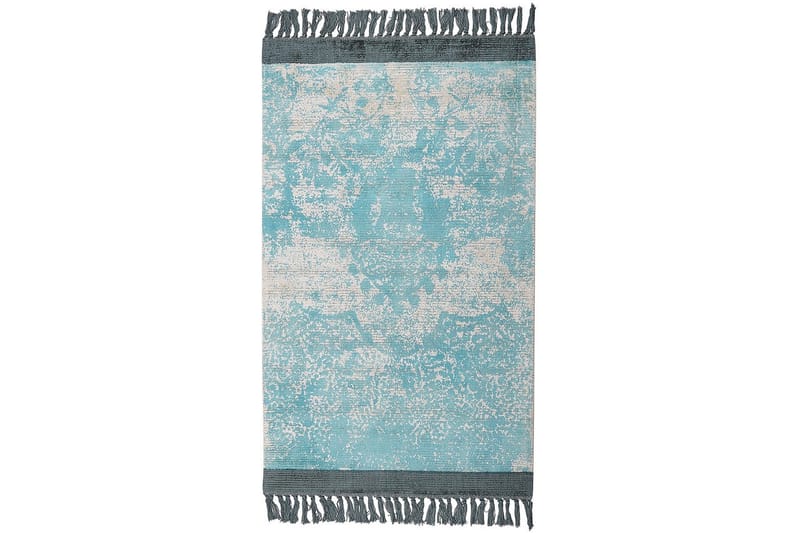 Matta Akarsu - Blå, beige, 80x150 cm - Textilier & mattor - Mattor - Modern matta - Viskosmattor