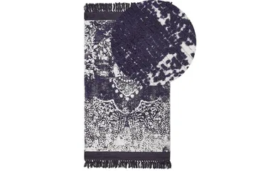 Matta Akarsu - Violett, vit, 80x150 cm - Textilier & mattor - Mattor - Modern matta - Viskosmattor