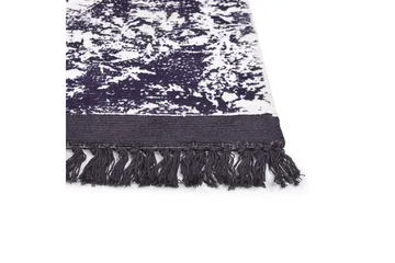 Matta Akarsu - Violett, vit, 80x150 cm - Textilier & mattor - Mattor - Modern matta - Viskosmattor