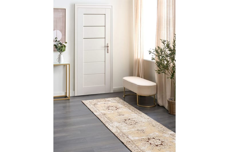 Matta Almus - Beige, brun, 80x300 cm - Textilier & mattor - Mattor - Modern matta - Gångmattor