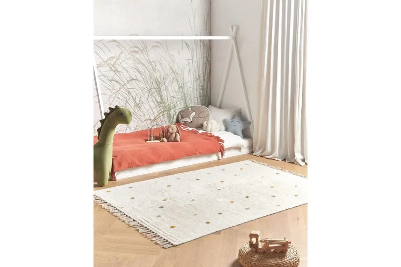 Matta Astaf - Vit - Textilier & mattor - Mattor - Modern matta - Bomullsmattor