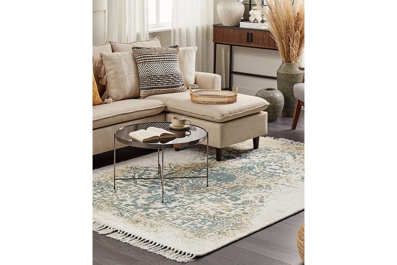 Matta Boyali - Beige, Grön, 160x230 cm - Textilier & mattor - Mattor - Modern matta - Viskosmattor