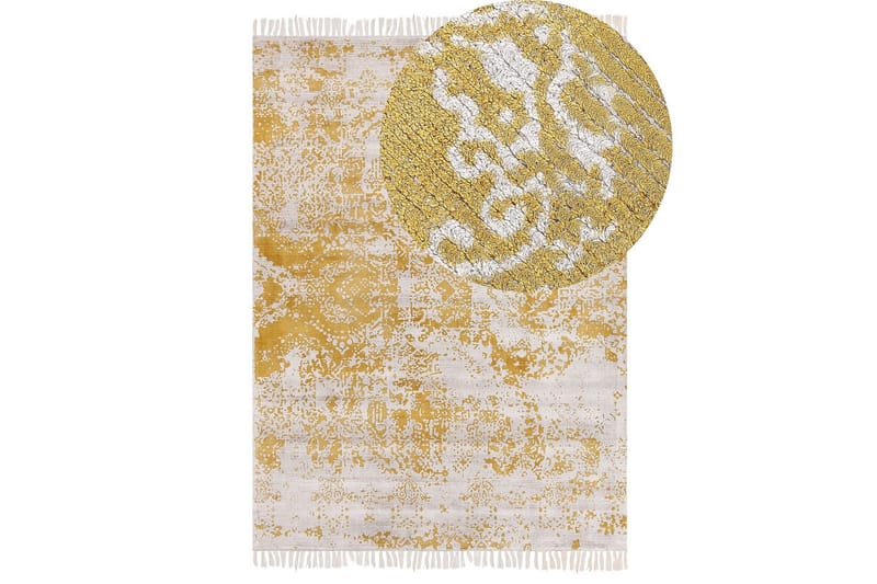 Matta Boyali - Beige, gul, 140x200 cm - Textilier & mattor - Mattor - Modern matta - Viskosmattor