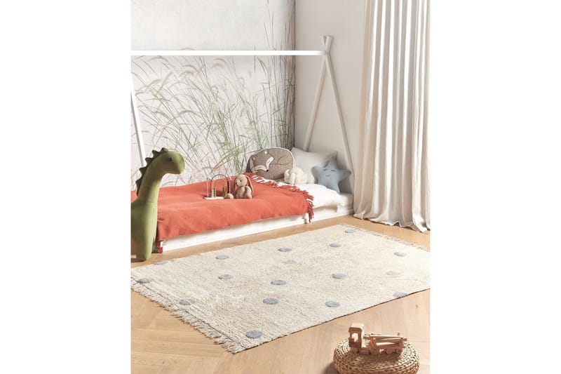 Matta Dardere - Beige, grå - Textilier & mattor - Mattor - Modern matta - Bomullsmattor